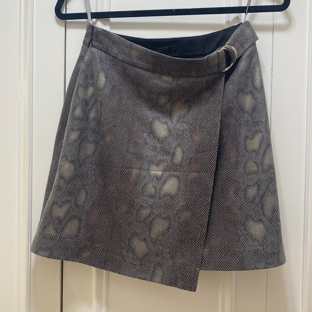 Ted Baker snakeskin mini skirt